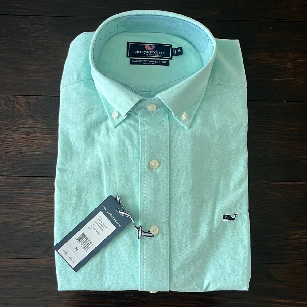 Whale Shirt Solid Oxford Button down